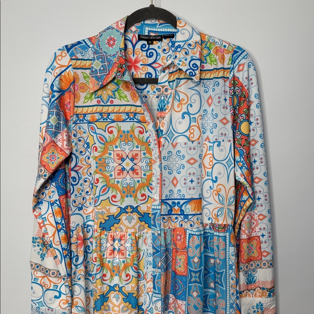 Tolani Collection Multicolor Patterned Maxi Long … - image 3